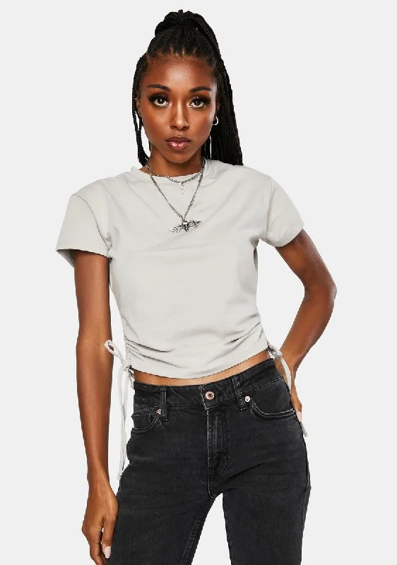 Unbeatable Prices Authentic Gather Crop Tee