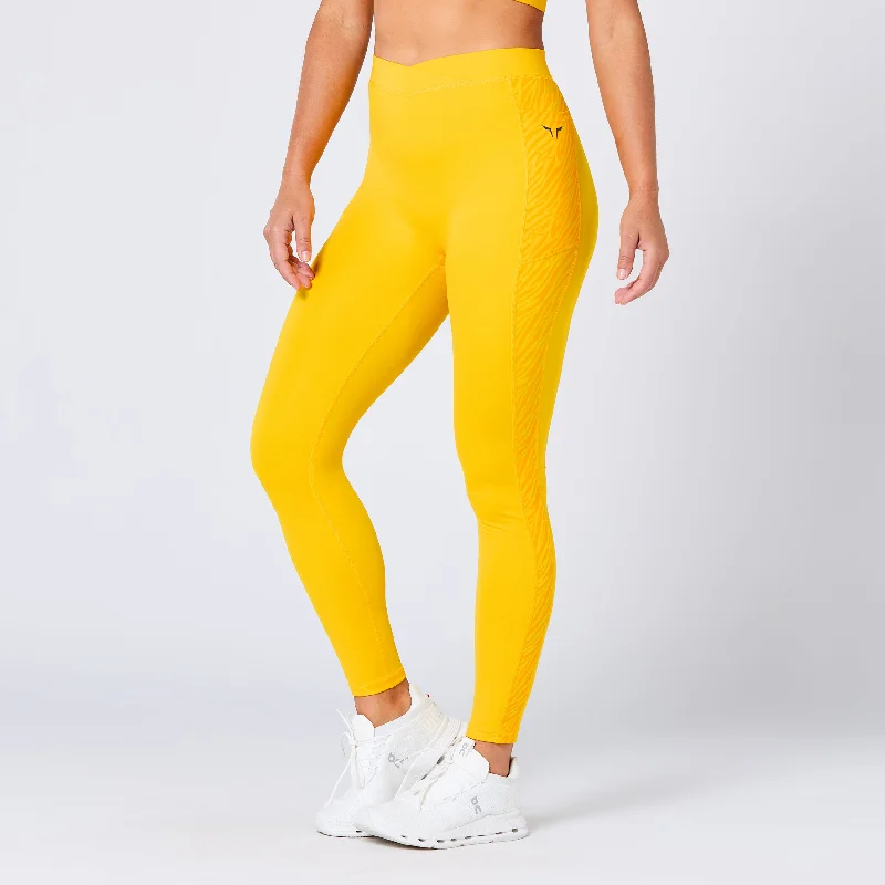 Hot Deals Crossover Leggings 27" - Spectra Yellow