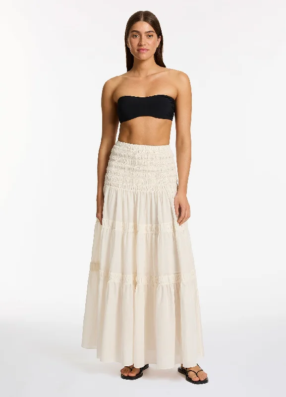 Day To Night Styles Jetset Convertible Maxi Dress - Cream