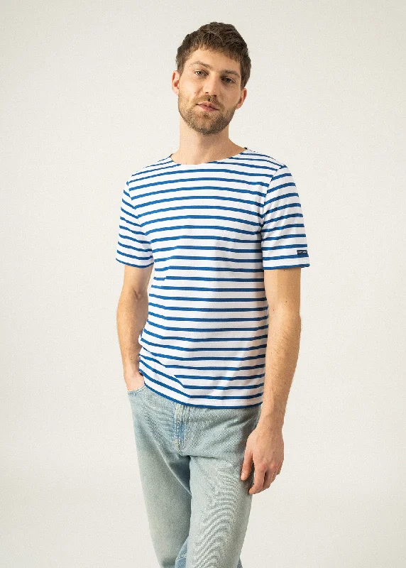 Chic & Cozy Apparel Levant short sleeve striped sailor shirt - regular fit, in light cotton (NEIGE/GITANE)