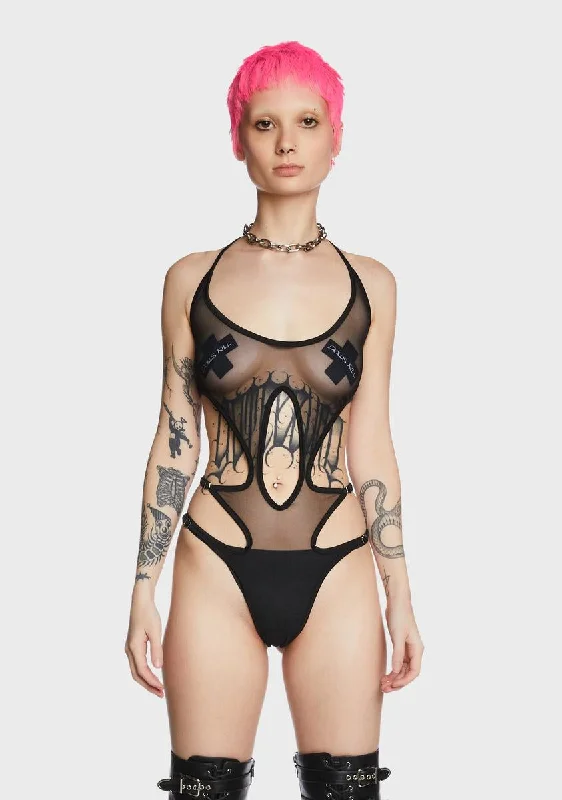 Everyday Glamour Proof Sheer Bodysuit