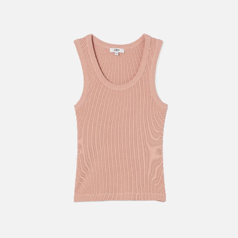 Rocker Chic Fashion Agolde Poppy Tank - Pink Salt