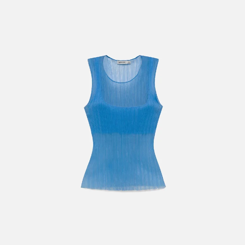 Playful Elegance SIMKHAI Oakley Tank With Bralette - Pacific