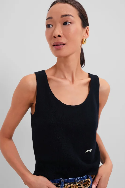 Limited Time Black Cashmere Knit Tank