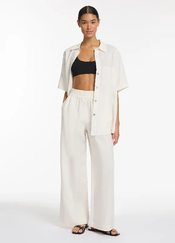 Top Deals Jetset Wide Leg Pants - Chalk