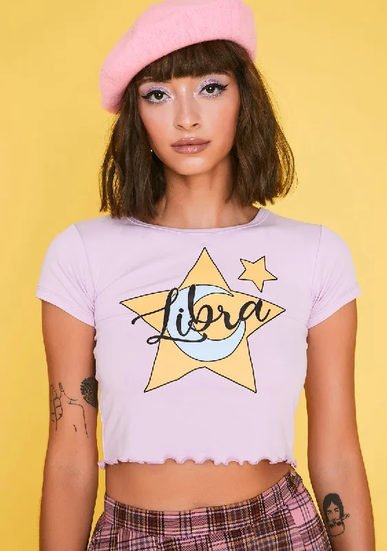 Chic Style, Always In Vogue Just My Luck Libra Crop Tee