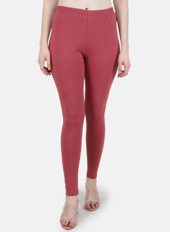 Chic Style, Always In Vogue Women Pink Solid Legging