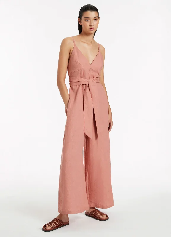 New Season Fashion Preview Jetset V-Neckline Jumpsuit - Musk