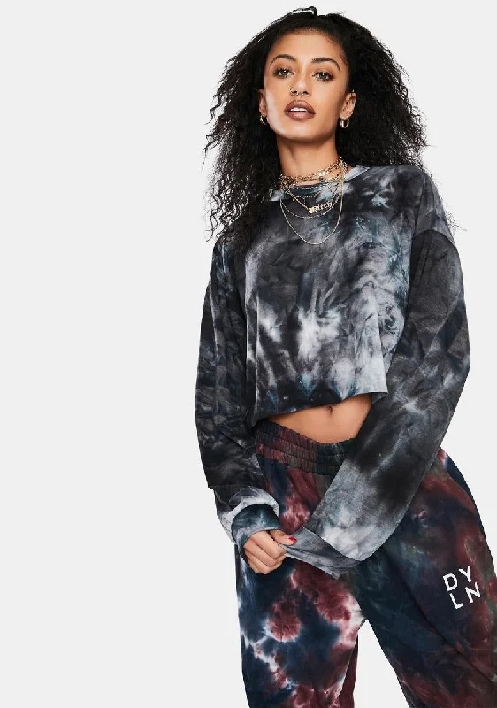 Refined Simplicity Night Ultimate Crush Tie Dye Crewneck Sweatshirt