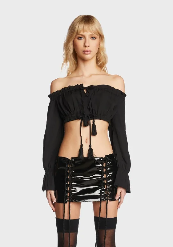 Fashion Sale Chic Nights Off The Shoulder Top