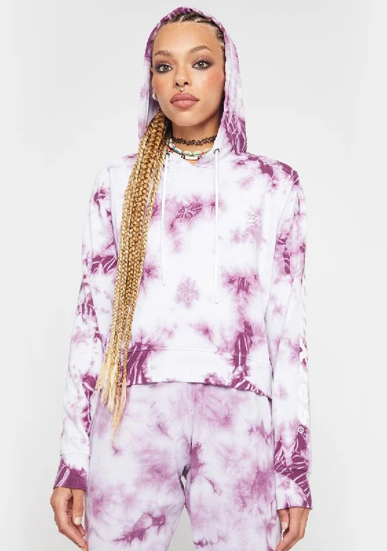 Exclusive Discount Tie Dye Crop Hoodie