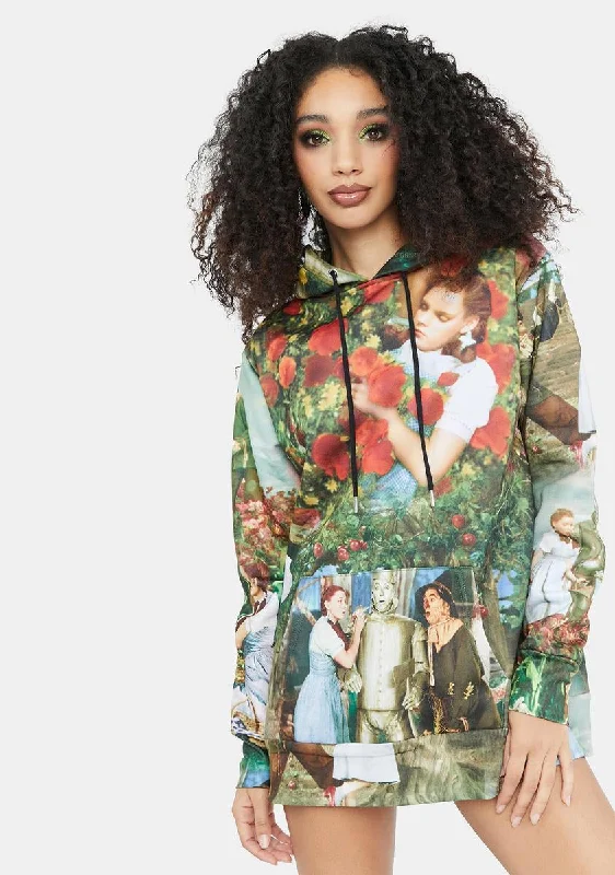 Free Spirited Fashion Over The Rainbow Oversized Hoodie