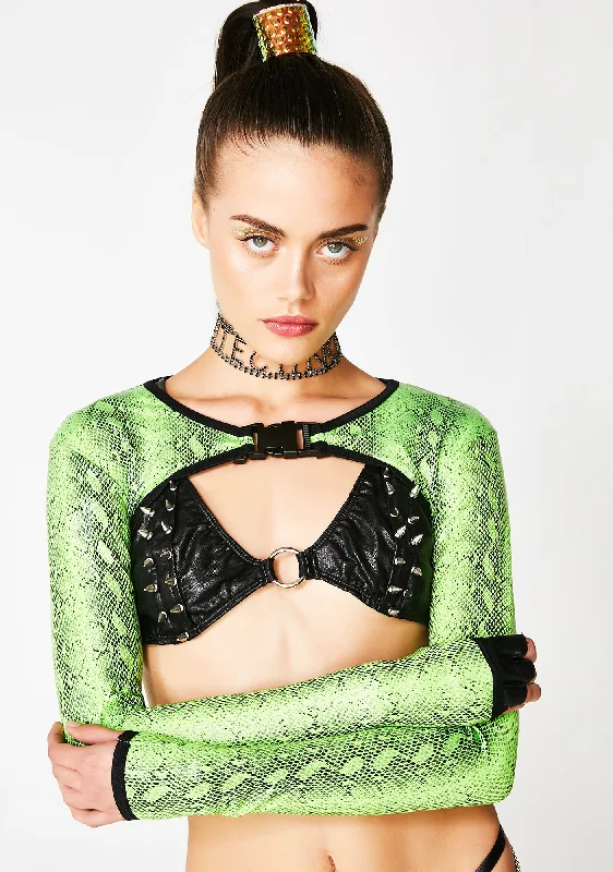 Seasonal Trend OG Sinner Snakeskin Shrug