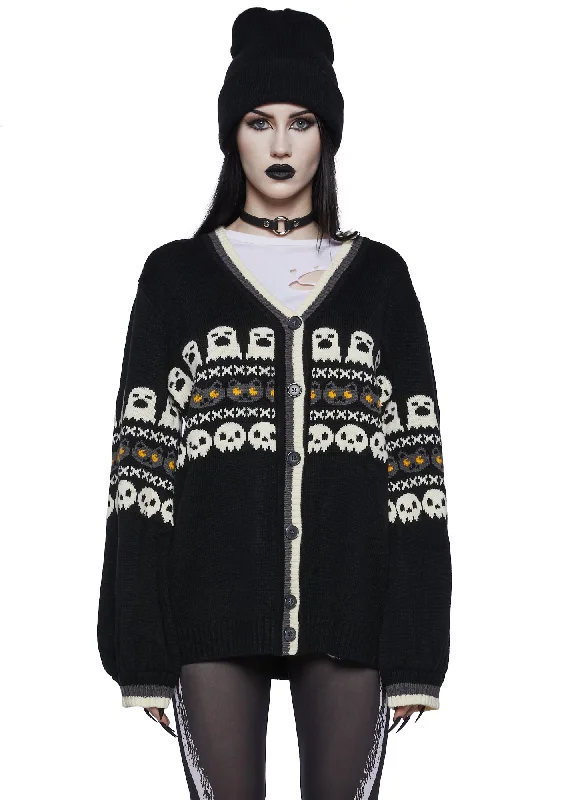 Limited Quantities Fright Season Knit Cardigan