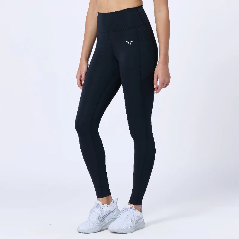 Season Sale Essential High Waisted Leggings 27"  - Black