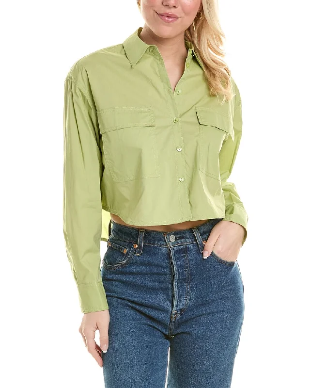 Elegant Attire For The Modern Lady Rebecca Taylor Poplin Crop Shirt