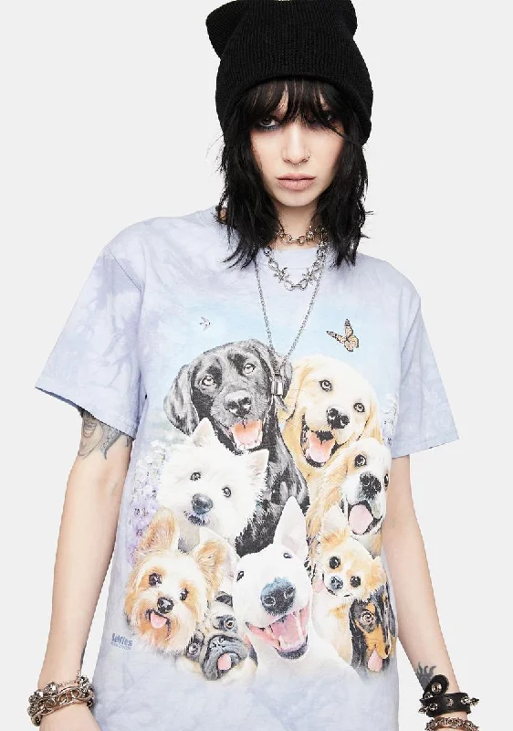 Style Upgrade Dog Selfie Graphic Tee