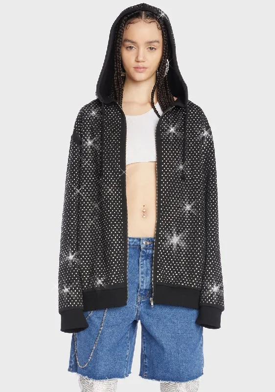 Imeless Style Street Stunner Rhinestone Hoodie