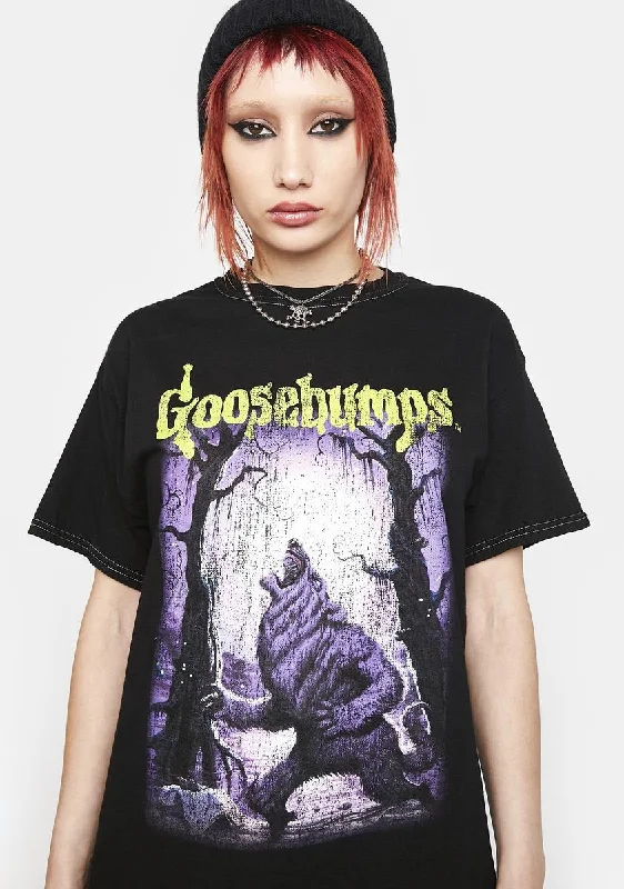 Trendy Fashion Sale Goosebumps Werewolf Graphic Tee