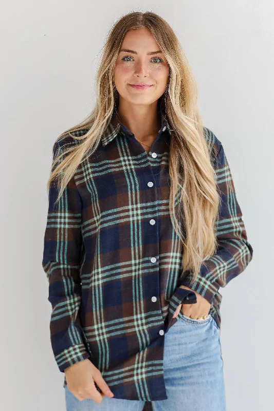 Seasonal Trends FINAL SALE - Perfectly Classic Navy Plaid Flannel