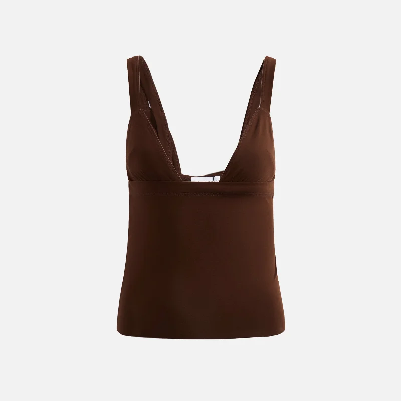 End of Season Sale The Line by K Josephine Tank - Chocolate