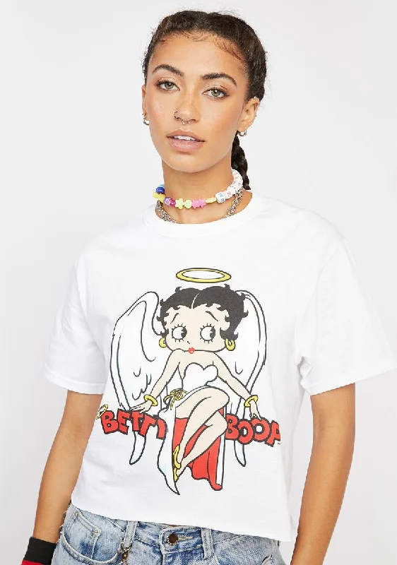 Luxury Fashion Betty Boop Crop Tee