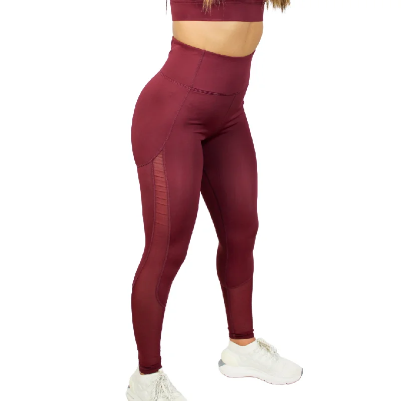 Day-To-Night Styles Windsor Wine High Waisted Leggings