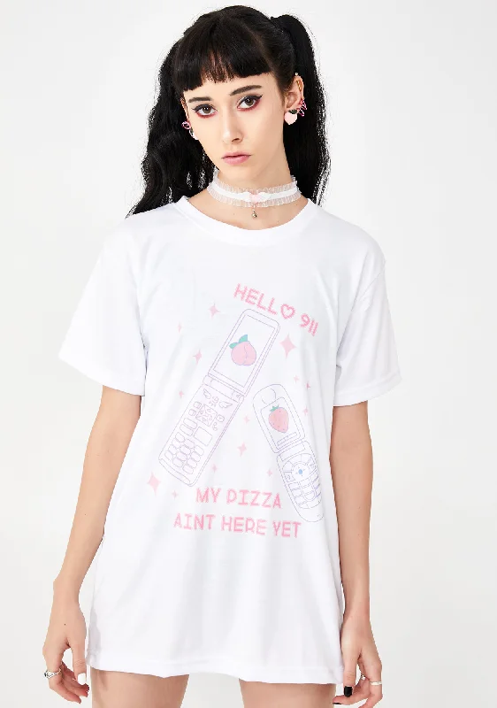 Chic Style Hello 911 Graphic Tee