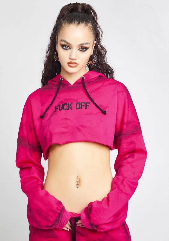 Wardrobe Refresh Rude Mood Crop Hoodie