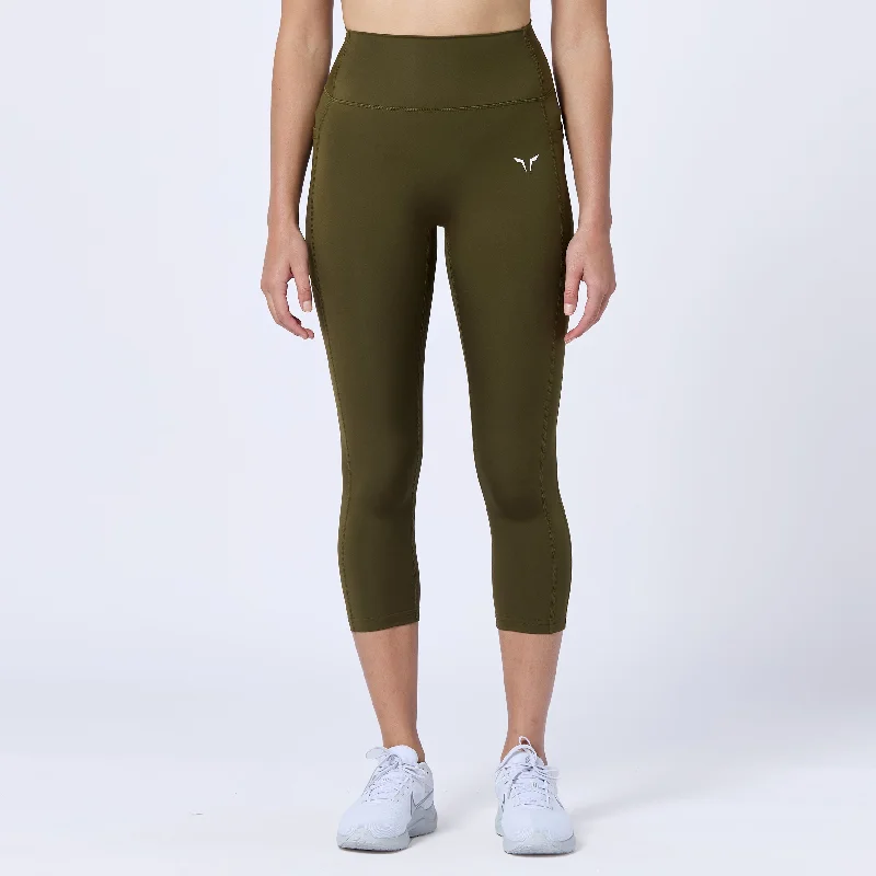 Designer Wear On Sale Essential ACT Leggings 21" 2.0 - Dark Olive