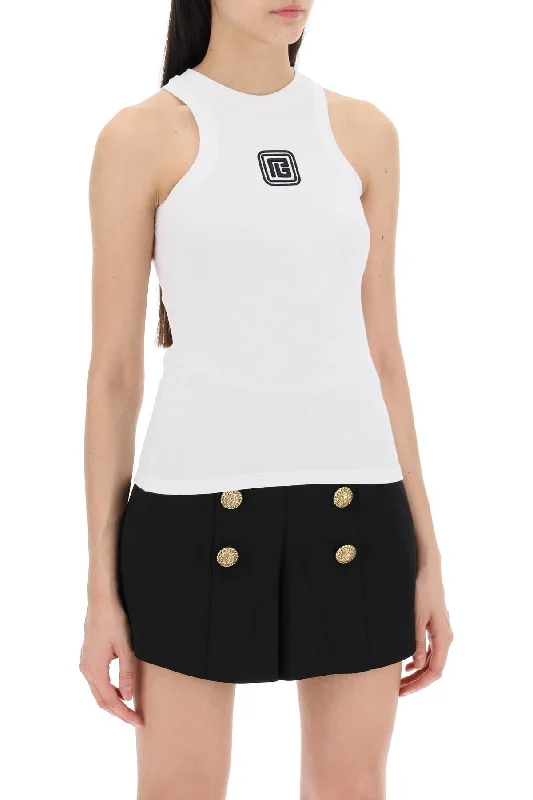 New Styles Just In Balmain Sleeveless Top With Pb