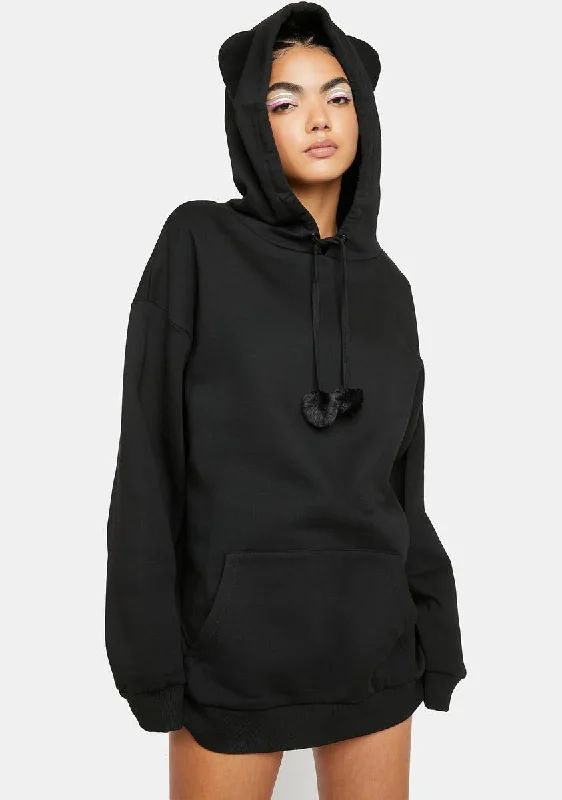 Relaxed Style Wicked Arctic Animal Oversized Hoodie