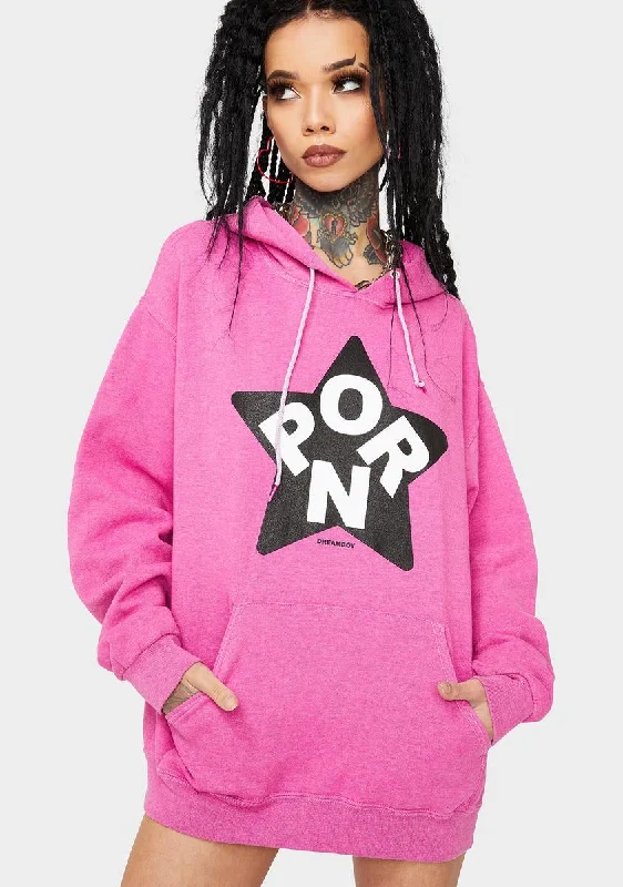 Cool Prices Pink Porn Star Pullover Hoodie