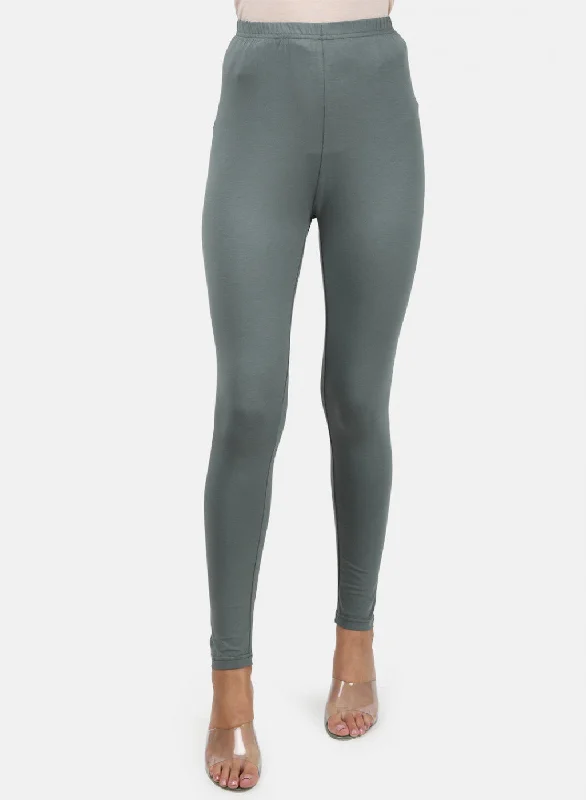 Trend Setting Threads Womens Grey Plain Legging