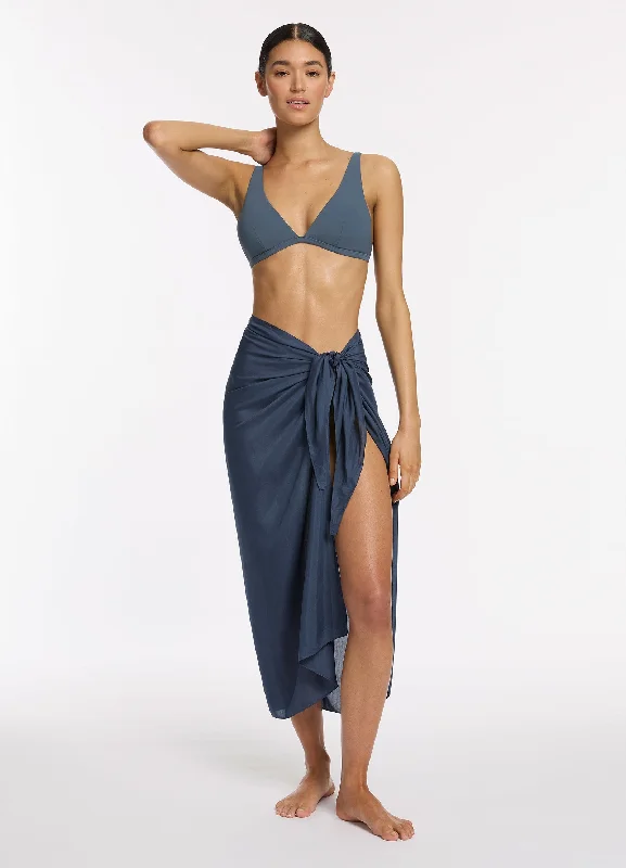 Spring Fashion Jetset Sarong  - Steel Blue