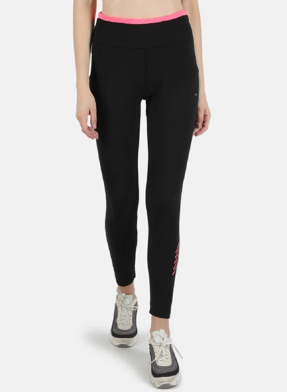 Ethnic Cultural Event Wear Women Black Printed Jegging