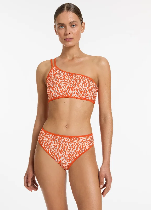 Fashion Sale Sereno Ditsy Full Coverage Bikini Bottom - Coral