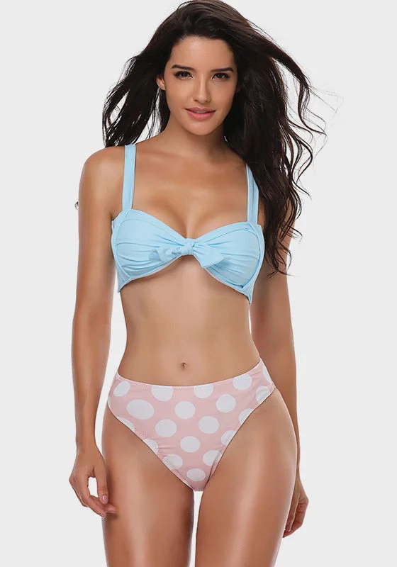 Colorful Clothing Benvi Dot Print Bikini