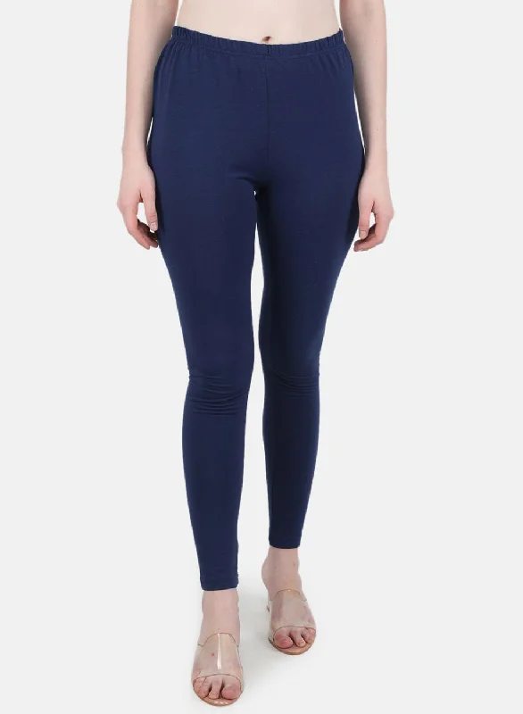 Style Revolution Women Blue Solid Legging