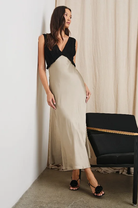 Elegant Clothing GILDA DRESS - CHAMPAGNE