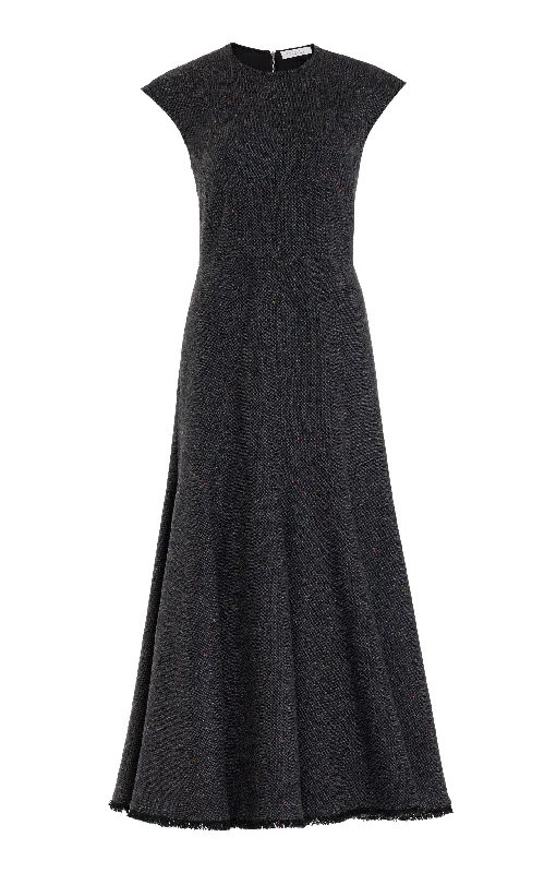 Comfort Meets Fashion Crowther Dress in State Multi Cashmere Virgin Wool