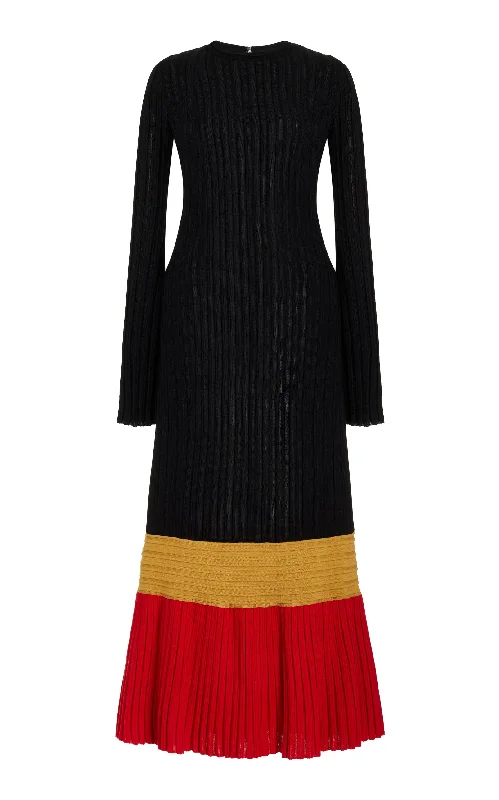 Trend Forward Threads Fiona Knit Dress in Multi Cashmere Silk