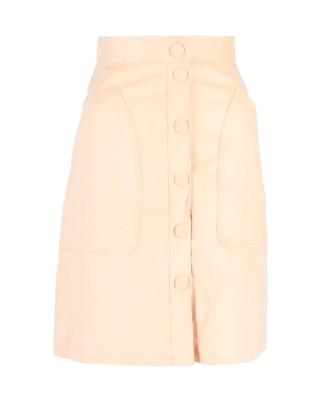 Trending Items Bottega Veneta Fustian Skirt in Beige Wool Velvet