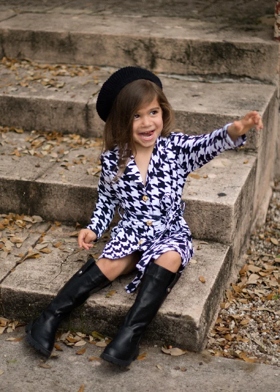 Contemporary Elegance Classy  Diva Kids Blazer Black