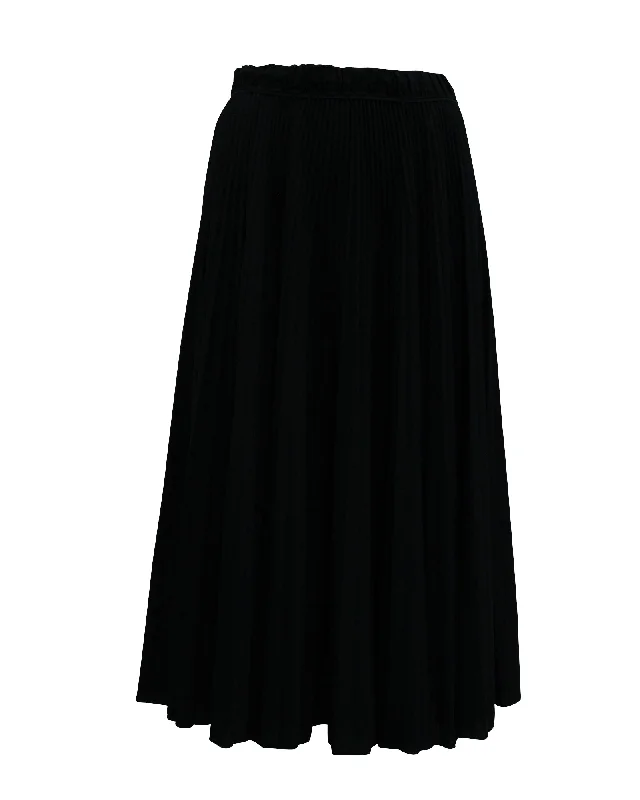 Hot Styles Marc Jacobs Pleated Skirt in Black Polyester