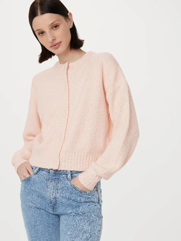 Luxury Fashion The Seawool® Crewneck Cardigan in Light Peach