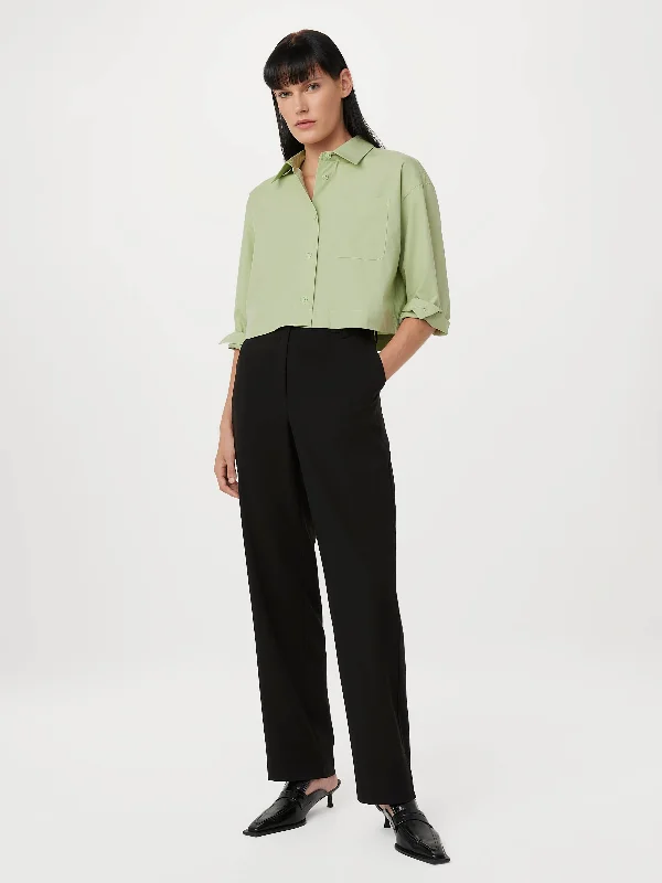 Step Ahead, Lead The Trend The Jane Straight Pant in Black