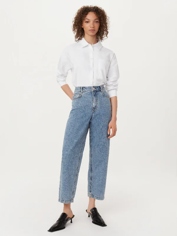 Chic Outfits The Janis Wide Balloon Jean in Light Wash