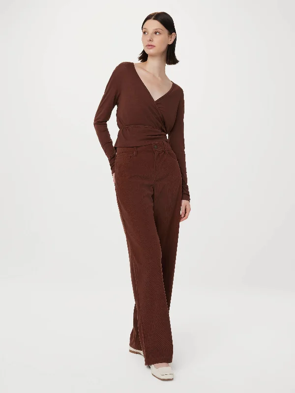 Forward Trendsetter The Annie Corduroy Pant in Pinot Noir