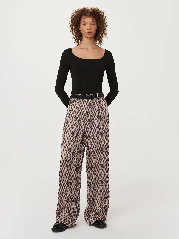 New Season Fashion Preview The Emma Wide Satin Pant in Dark Chocolate